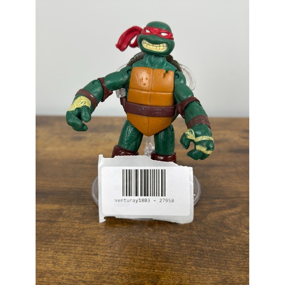 Vintage 2002 TMNT Raphael Action Figure Playmates Toys Red Bandana Ninja Turtle - Picture 7 of 7